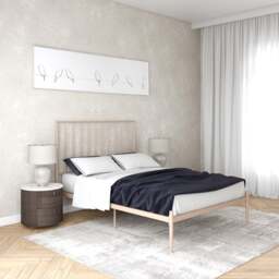 Rackhams Giulia Modern Metal Bed Millennial Pink - Double - thumbnail 6