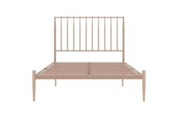 Rackhams Giulia Modern Metal Bed Millennial Pink - Double - thumbnail 1