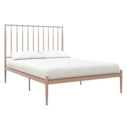 Rackhams Giulia Modern Metal Bed Millennial Pink - Double - thumbnail 2