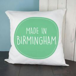 Rackhams Personalised 'Made In' Cushion Cover - Green - thumbnail 2
