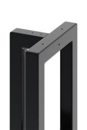 Rackhams 40cm/15.75 inch 2Pcs Anti-Slip Black T-shaped Metal Table Legs Furniture Replacement Legs for Coffee Table, Bench - Black - thumbnail 4