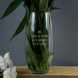 Rackhams Personalised Bold Font Bullet Vase - thumbnail 2