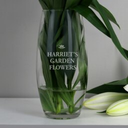Rackhams Personalised Bold Font Bullet Vase - thumbnail 1