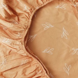 Rackhams - Crib Fitted Sheet - Olive Sprig