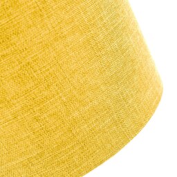 Rackhams Contemporary and Sleek Yellow Plain Linen Fabric Drum Lamp Shade 60w Maximum - thumbnail 4