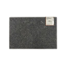 Rackhams Plain Small Doormat in Grey - Grey - Vinyl - 1 - thumbnail 1