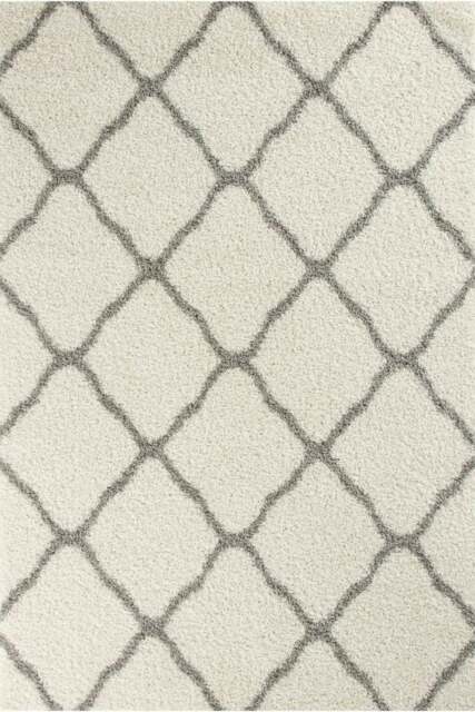 Rackhams Moroccan Ivory Shaggy Rug - 700 - 80X150 cm - image 1