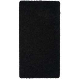 Rackhams Washable Black Shaggy Rug - 60X100 cm - thumbnail 3