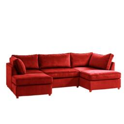 Rackhams Lorien U Shape Sofa - Grey - U Shape - thumbnail 6