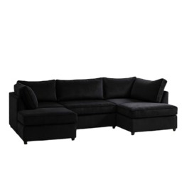 Rackhams Lorien U Shape Sofa - Grey - U Shape - thumbnail 2