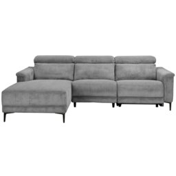 Rackhams Lund 3‑Seater Electric Recliner Sofa (Grey Corduroy) - Grey - thumbnail 3