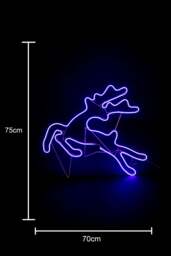 Rackhams Jumping Reindeer Blue LED Rope Light Silhouette for Indoor and Outdoor Christmas Displays - Blue - Silhouette - thumbnail 3