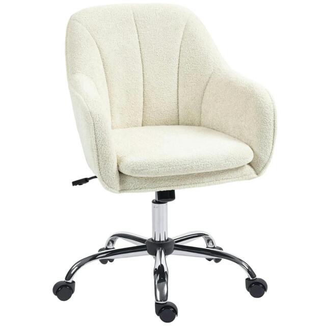 Rackhams Snow Flannel Office Chair - Beige