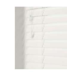 Rackhams Ultra White Gloss Wooden Venetian Blinds With Strings (130cm drop) - 180cm - thumbnail 1