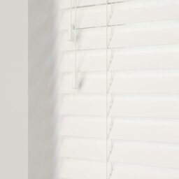 Rackhams Ultra White Gloss Wooden Venetian Blinds With Strings (130cm drop) - 180cm - thumbnail 3