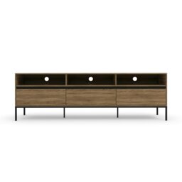 Rackhams LOFT24 Emerald 2 Door TV Stand GreyOak - Brown - thumbnail 4