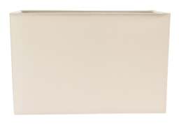 Rackhams Contemporary and Stylish Soft Cream Linen Fabric Rectangular Lamp Shade - thumbnail 1
