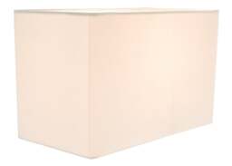 Rackhams Contemporary and Stylish Soft Cream Linen Fabric Rectangular Lamp Shade - thumbnail 4