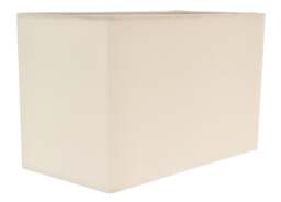 Rackhams Contemporary and Stylish Soft Cream Linen Fabric Rectangular Lamp Shade - thumbnail 3
