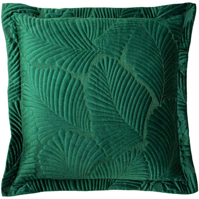 Rackhams Palmeria Cushion Cover - Emerald Green - One Size - Emerald Green - 100% Mixed - image 1