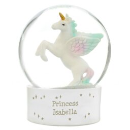 Rackhams Personalised Unicorn Snow Globe - thumbnail 1