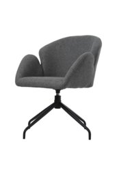 Rackhams Modern Swivel Chair - Grey - thumbnail 3