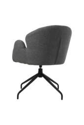 Rackhams Modern Swivel Chair - Grey - thumbnail 5