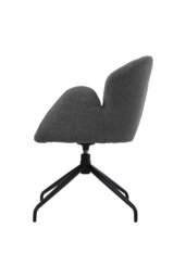 Rackhams Modern Swivel Chair - Grey - thumbnail 4