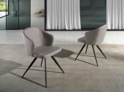 Rackhams Grey Fabric Chair 4057 - thumbnail 3