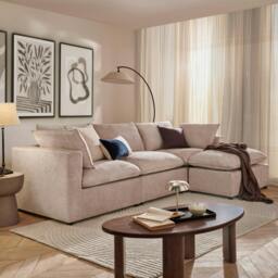 Rackhams Sloane Modular Chaise Sofa, Pearl - thumbnail 3