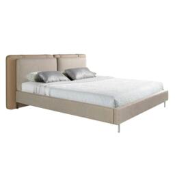 Rackhams Mink Leatherette and Grey Fabric Bed 7154 - thumbnail 6