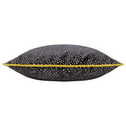Rackhams Estelle Spotted Cushion Cover - Black/Gold - 45cm x 45cm - Black/Gold - 100% Polyester - thumbnail 3