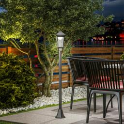 Rackhams 1.3 m LED Garden Lamp Post Light, Waterproof IP44, Cool White