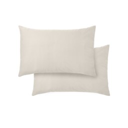Rackhams 400 Thread Count Cotton Sateen Standard Pillowcase Pair - Oyster - 50x75cm (x2) - thumbnail 5