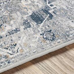 Rackhams Jolie-Vintage Grey Blue Ivory Brown Traditional Boho Rug - 200 x 275 cm - thumbnail 3