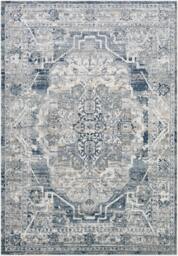 Rackhams Jolie-Vintage Grey Blue Ivory Brown Traditional Boho Rug - 200 x 275 cm - thumbnail 2