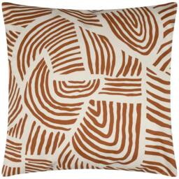 Rackhams Dunes Outdoor Cushion Cover - Brick - 43cm x 43cm - Brick - 100% Polyester - thumbnail 2