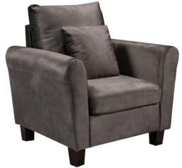 Rackhams Tivoli Sofa Set: Brushed Velvet for a Luxurious Living Room Experience - Mottled Mink - Chair only