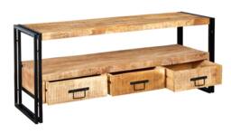 Rackhams Herica Industrial Vintage Mintis Large TV Stand - 150 cm - 60 cm - Wood - thumbnail 4