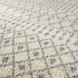 Rackhams Moroccan Ivory Grey Shaggy Rug - 1000 - 80X300 cm - thumbnail 3