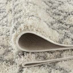 Rackhams Moroccan Ivory Grey Shaggy Rug - 1000 - 80X300 cm - thumbnail 4