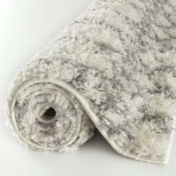 Rackhams Moroccan Ivory Grey Shaggy Rug - 1000 - 80X300 cm - thumbnail 5