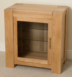 Rackhams Kuba Solid Oak Media Unit with Storage - Brown - thumbnail 3