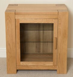 Rackhams Kuba Solid Oak Media Unit with Storage - Brown - thumbnail 5