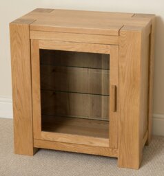 Rackhams Kuba Solid Oak Media Unit with Storage - Brown - thumbnail 6