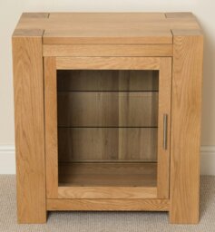 Rackhams Kuba Solid Oak Media Unit with Storage - Brown - thumbnail 2