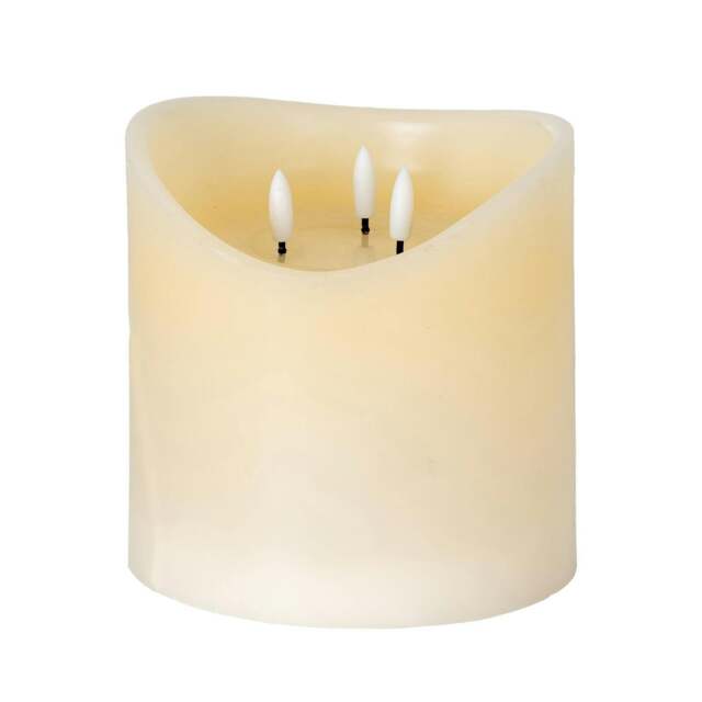 Rackhams Luxe Collection LED Candle (Batteries Included) - Cream - Cream - One Size - 100% Mixed