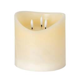 Rackhams Luxe Collection LED Candle (Batteries Included) - Cream - Cream - One Size - 100% Mixed