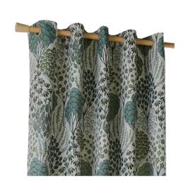 Rackhams Ophelia Lined Floral Pencil Pleat Curtains - Thyme/Mineral - 137cm x 117cm - Thyme/Mineral - 100% Polyester - thumbnail 3