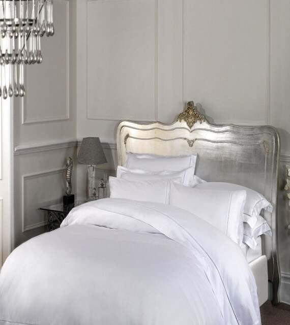 Rackhams 1000 Thread Count Luxury Bedding Hotel Quality Duvet Cover - White - Double - Duvet Cover - image 1